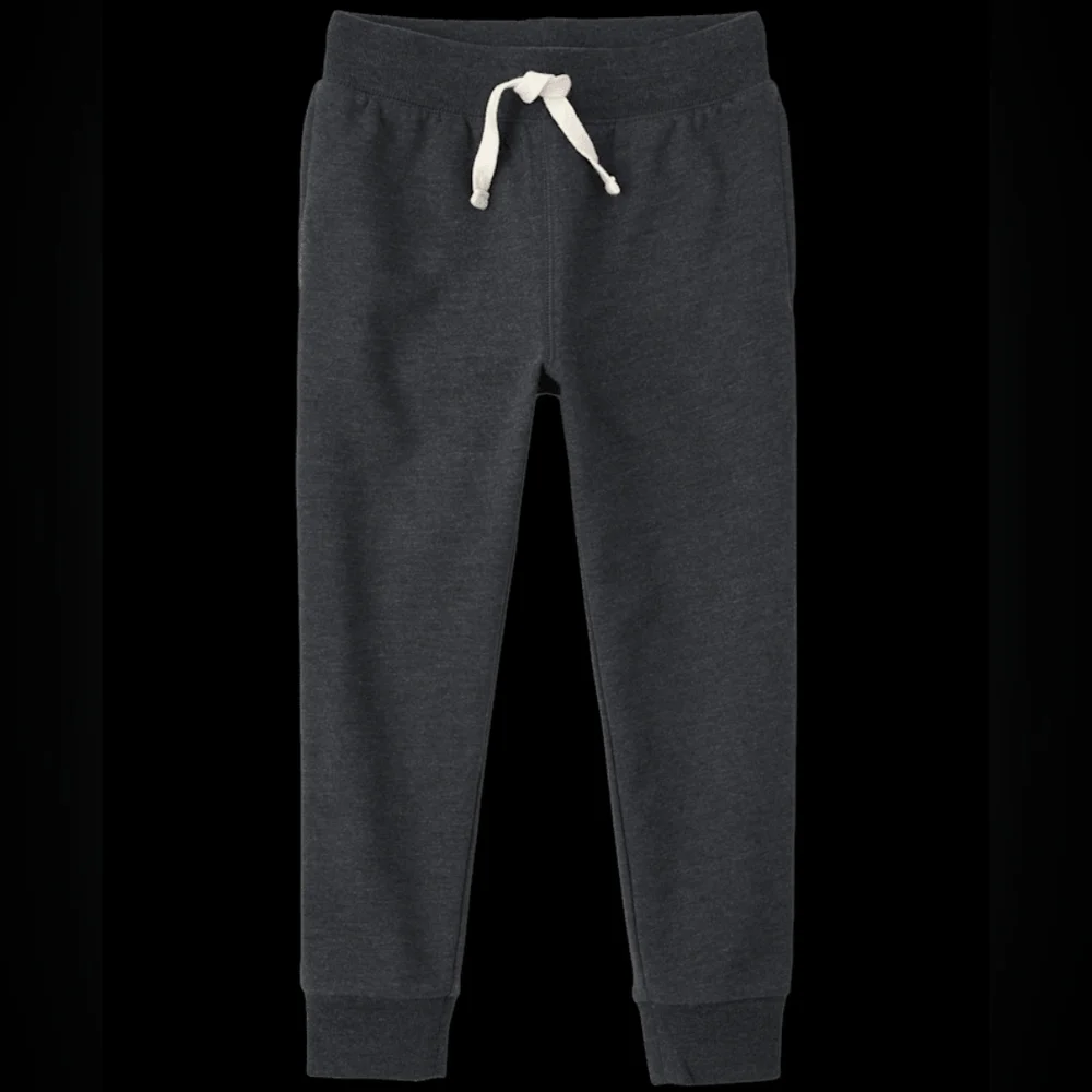 EUC Children's Place Size 5T Black Kids Fleece Jogger Pants!!